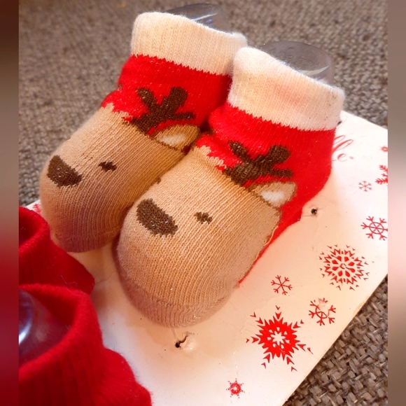 2 pairs Booties So'Dorable Christmas Holiday - Picture 2 of 4